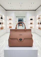 MANGOLIA DUSTY ROSE TOP-HANDLE TOTE LADIES BAG